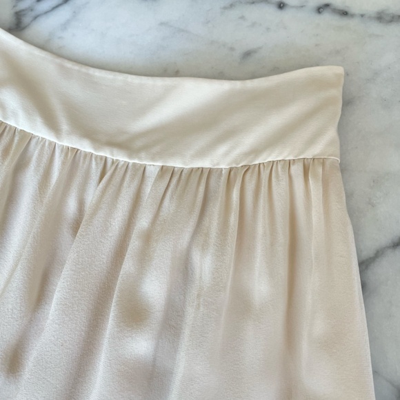 Club Monaco Cream Skirt with Embellished Beading Details - Picture 5 of 12